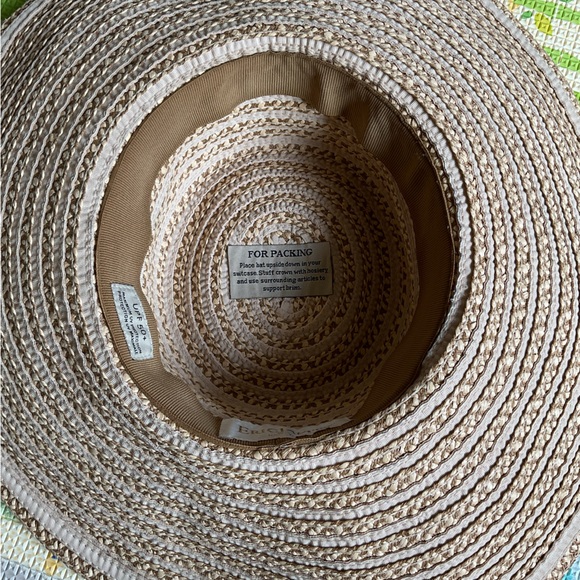 Eric Javits Hampton Natural Squishee Wide Brim Sun Hat Packable 50+ UPF Beach. - Picture 9 of 16